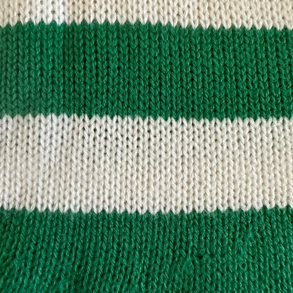 Holiday Elf Dress Sweater Dress Girls Green White Size Medium - Picture 4 of 14